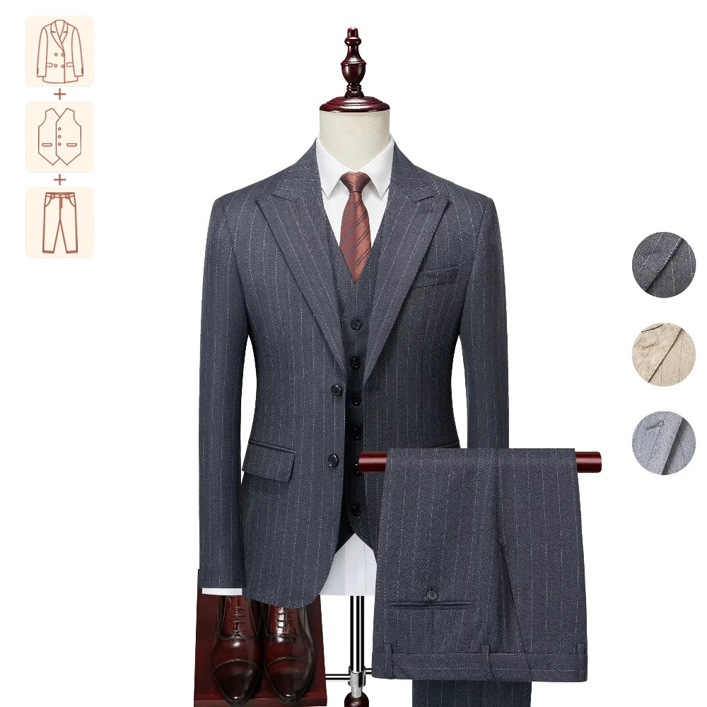 Men Tailored Italian Groom Wedding Suit