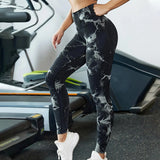 Women Tie Dye High Waist Yoga Leggings