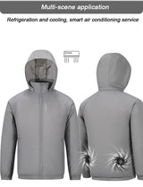 Men Cooling Fan USB Cotton Jacket