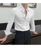 Men Slim Striped Shirt