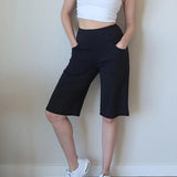 Women Capri Pants with Pockets Yoga Fit
