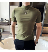 Men Korean Slim Fit Turtleneck Tee