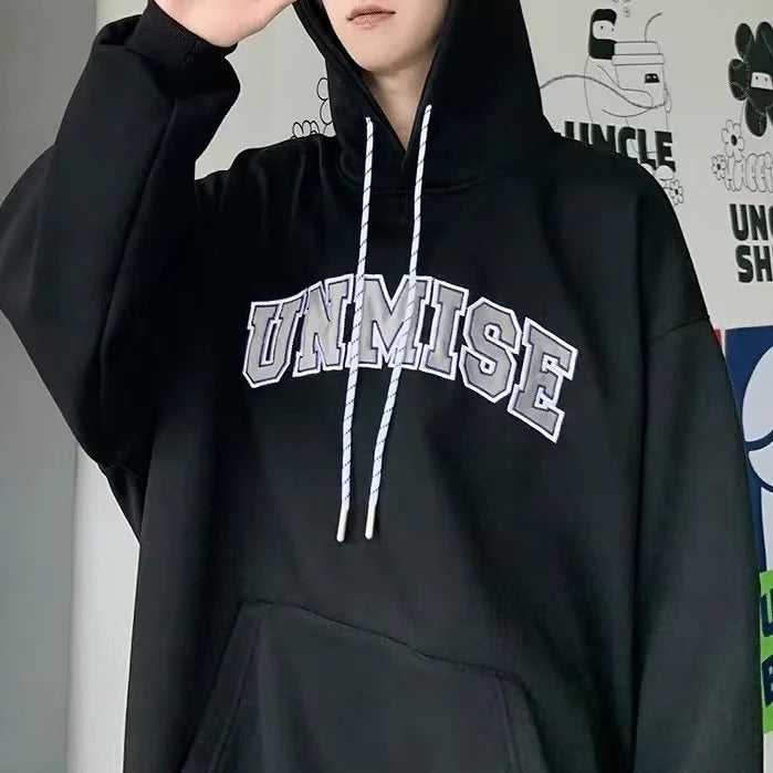 2025 Men's Plus Size Hoodie – Vintage Navy Blue