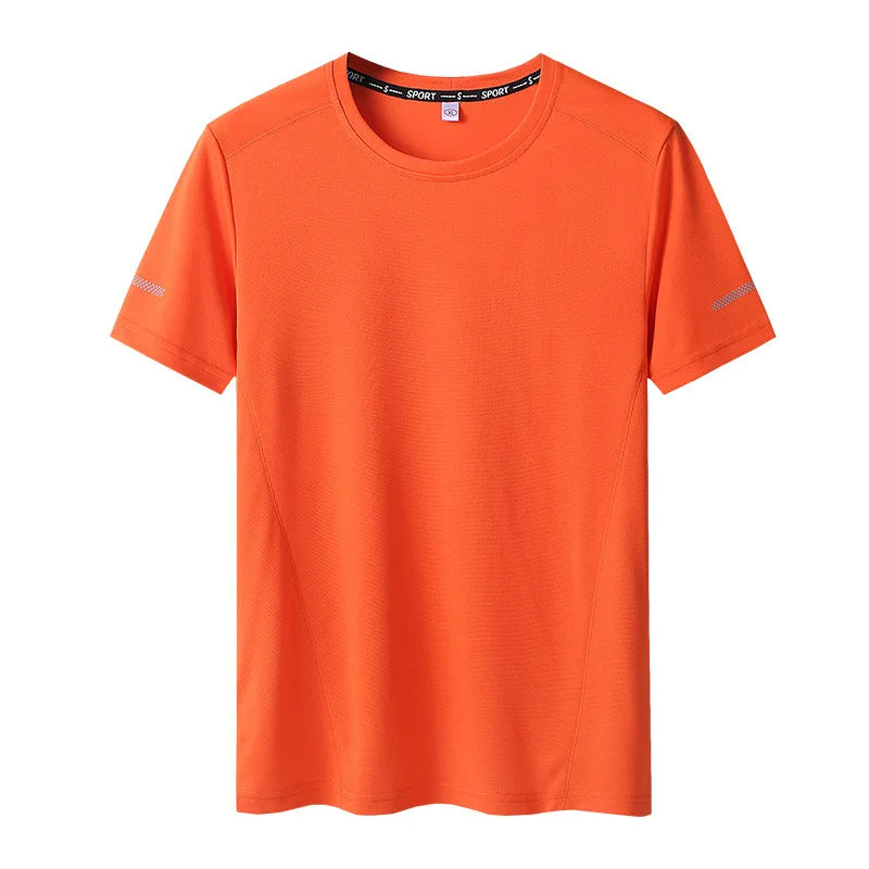 Men Plus Size Quick Dry T-Shirt 6XL-9XL