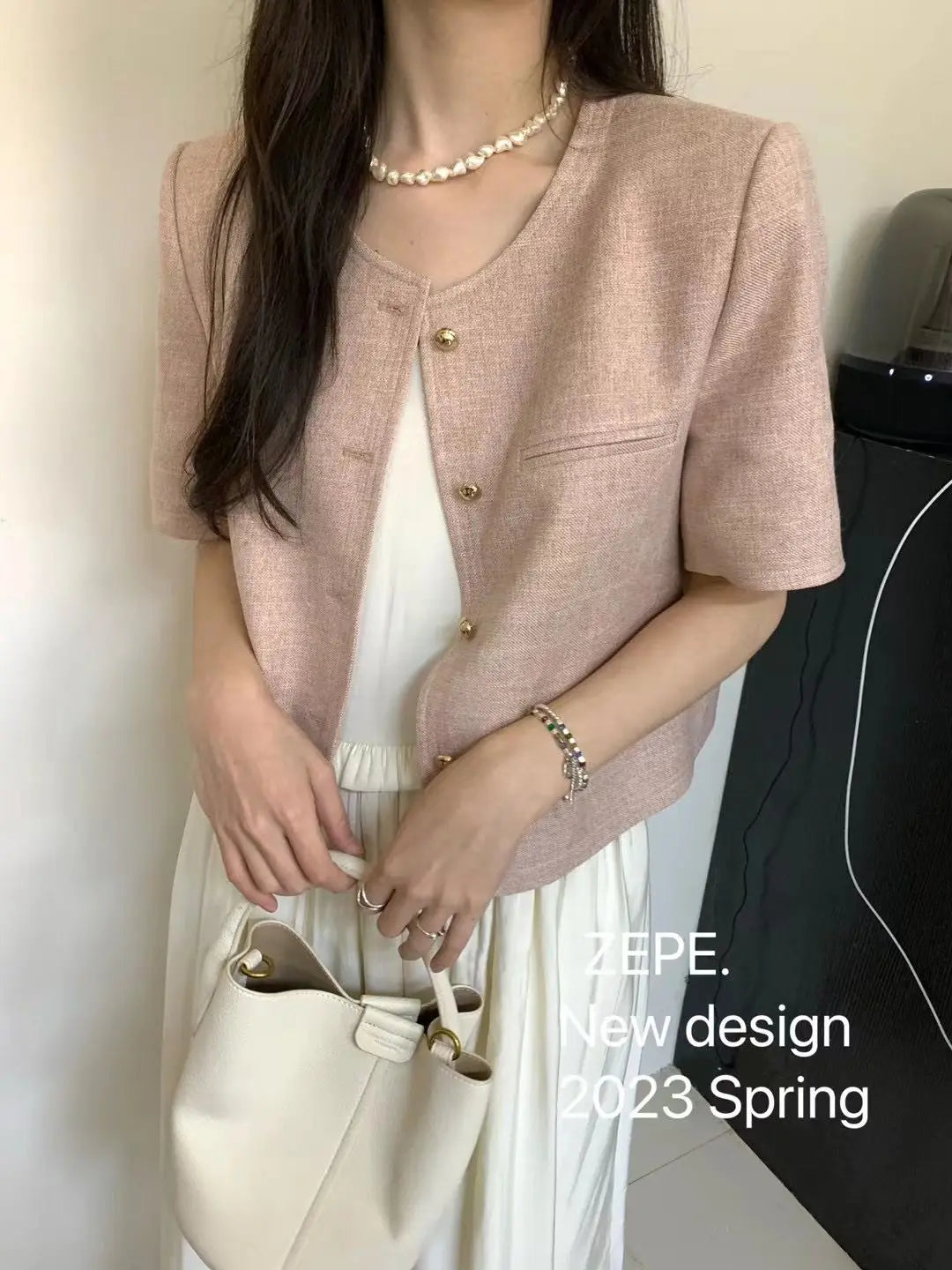 Korean Short Sleeve Summer Occasion Jacket