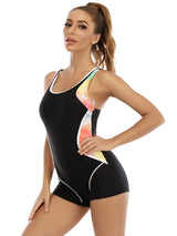 Women Patchwork Plus Size Swimsuit