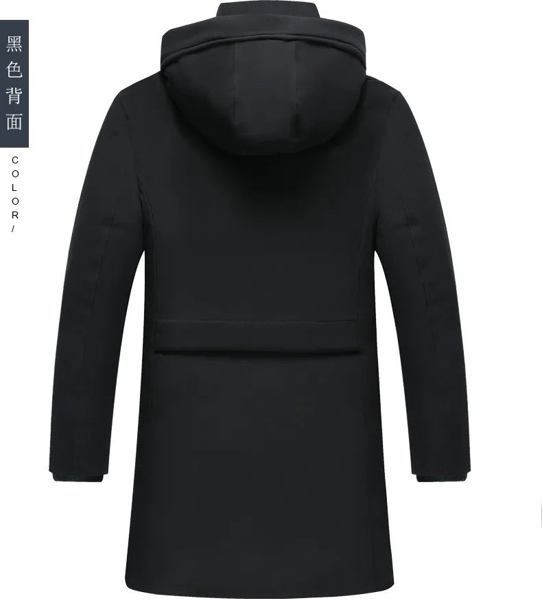 Men Thick Hooded Parka Jacket