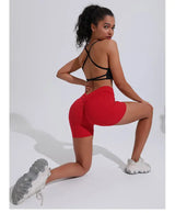 Women V Curve Push Up Yoga Shorts