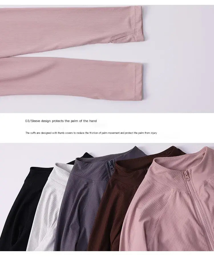 Women Textured Long Sleeve Running Jacket