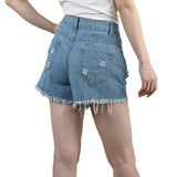 Summer Women's High-Waist Denim Shorts with Pockets