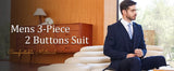 Men's Plus Size Slim Fit Suit – 3-Piece Tuxedo