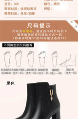 Women Warm Wool High Heel Ankle Boots – Winter Fashion