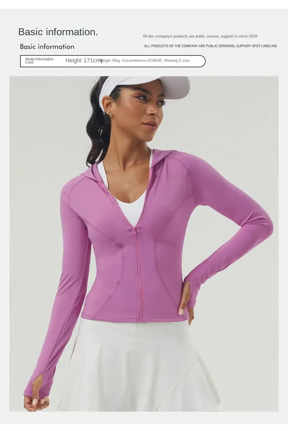 Women Slim Fit Hooded Fitness Jacket