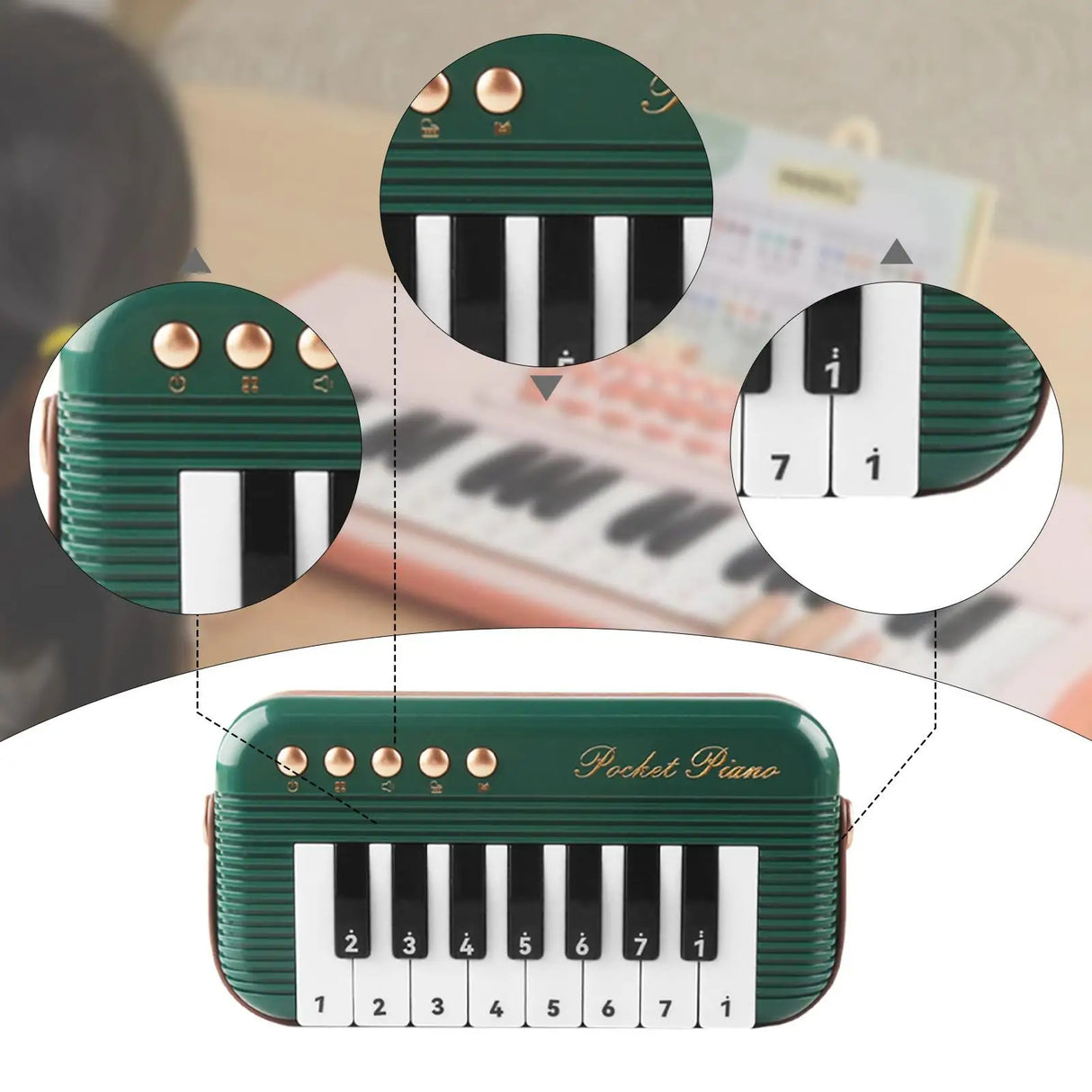 Kids Mini Piano Keyboard Learning Toy