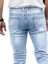 Men Distressed Slim Jeans