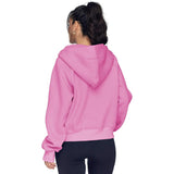 Half Zip Cropped Hoodie
