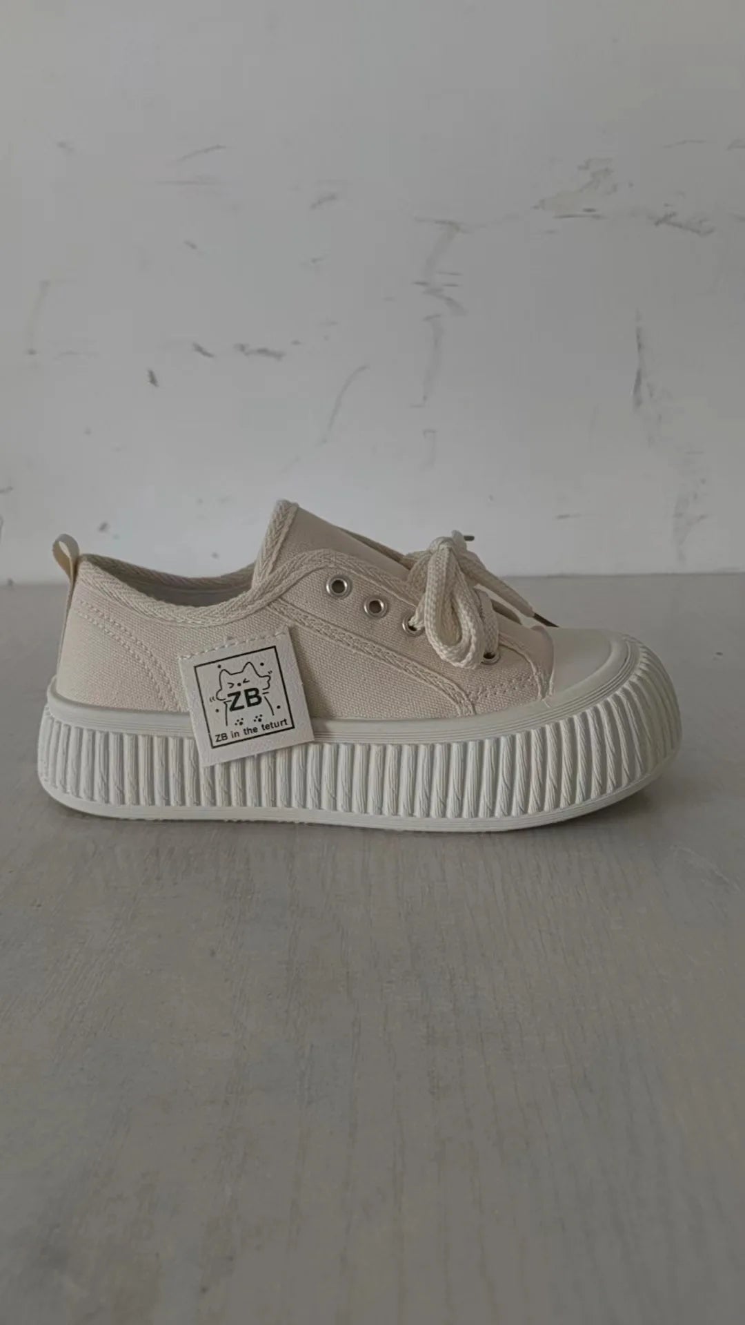 Women Canvas Shoes Soft Sole Lace Up Sneakers