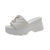 Women Fashion Platform Letter Sandals