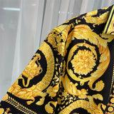 Men Silk Button Down Shirt