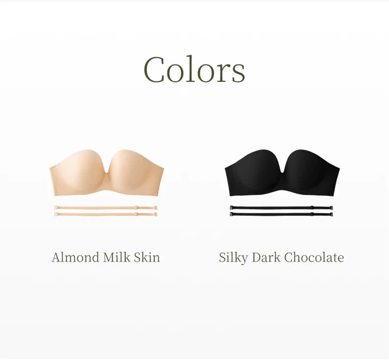 Women Invisible Strapless Bra