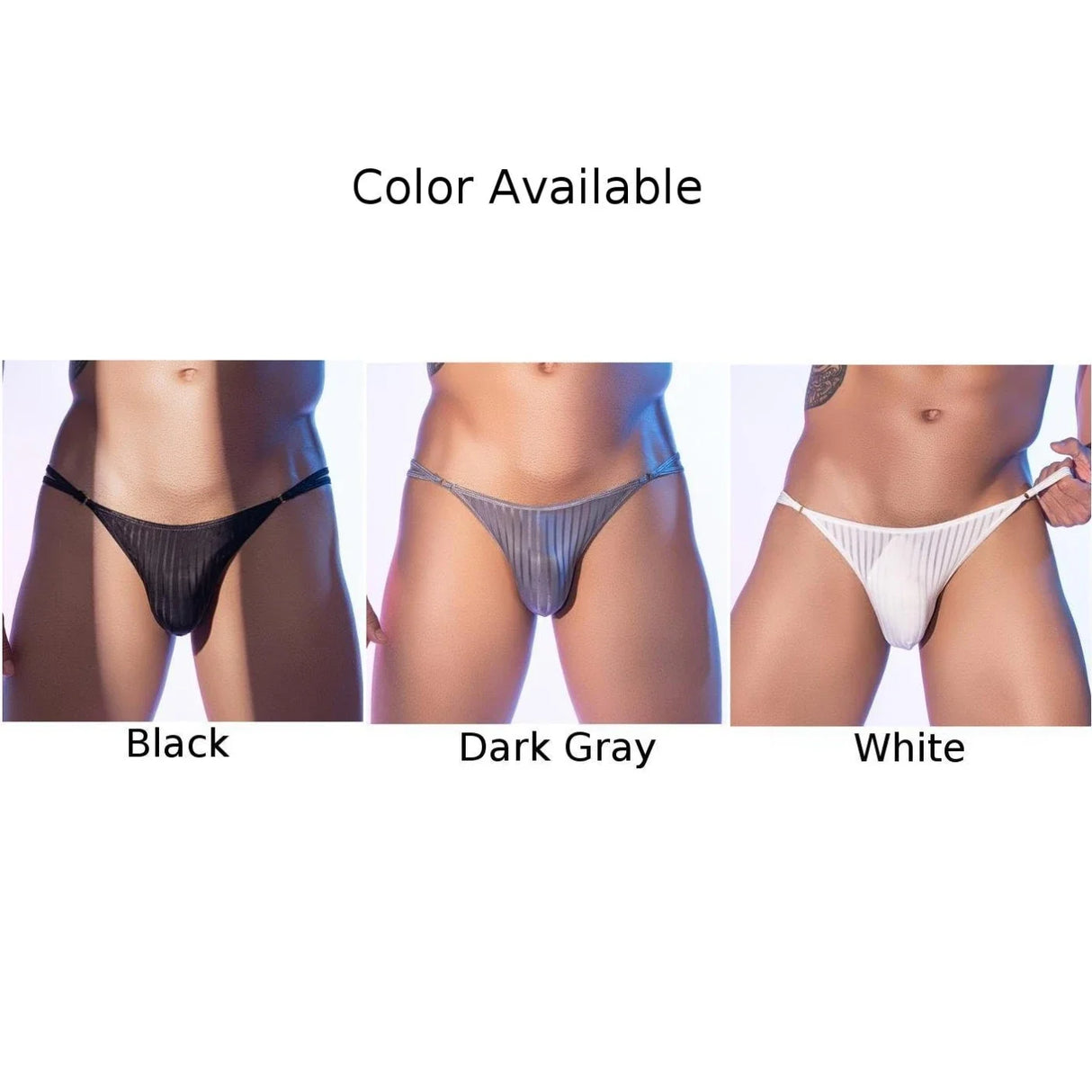 Men's Sexy Stripe Briefs – Ultra-Thin Low Waist