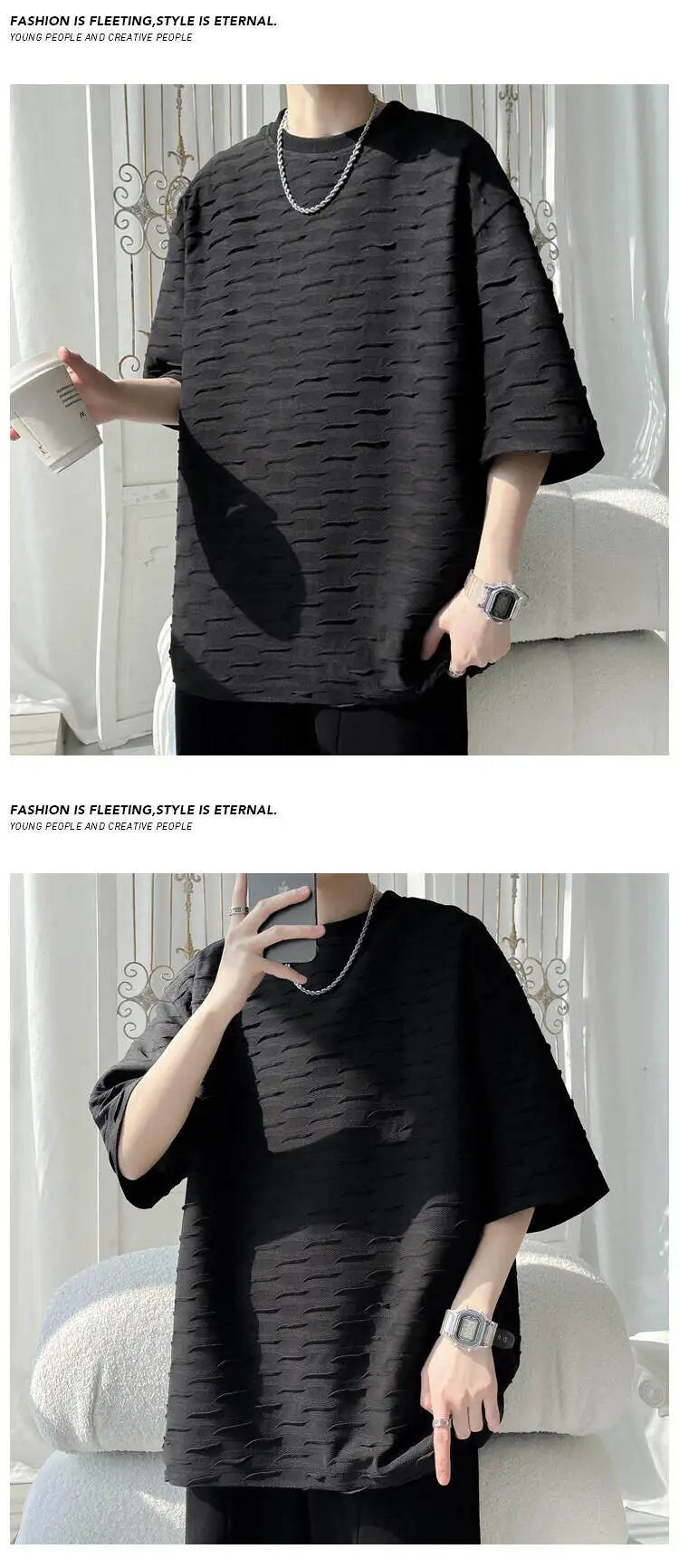 Men's Plus Size Cotton T-Shirt – M-5XL