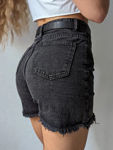Women's Blue Casual Denim Shorts