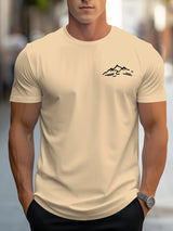 Men Mountain Print Tee