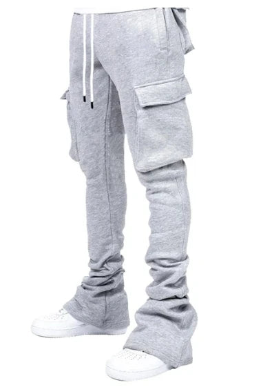 Men's Plus Size Stacked Cargo Pants – Fleece Streetwear