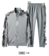 Men's Plus Size Tracksuit – 2 Piece Gym Set