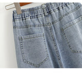 Women Plus Size High Waist Wide Leg Jeans