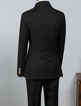 Men Striped 2-Piece Suit