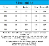 Women's Plus Size Striped Pants – Casual Stretch