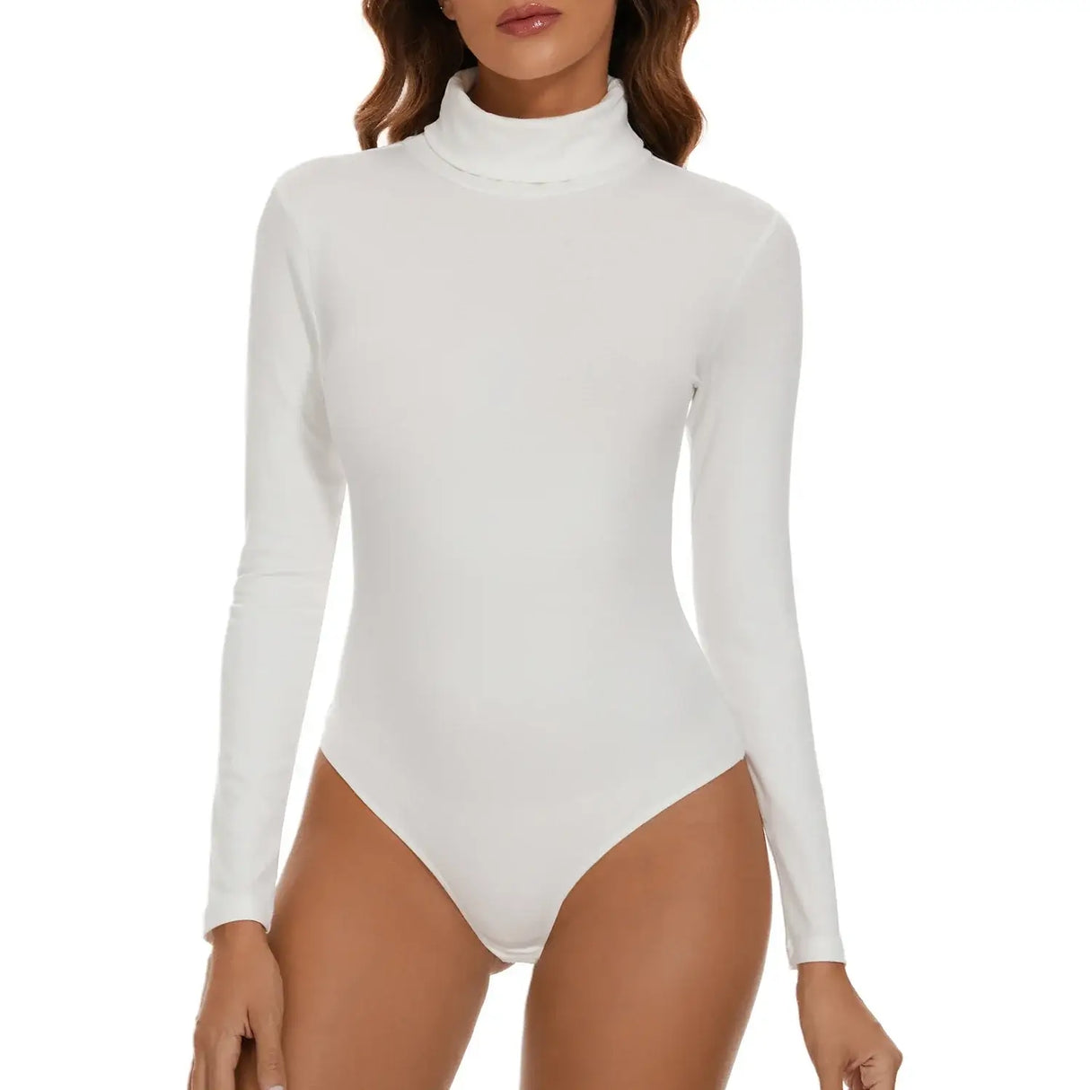 Women High Neck Long Sleeve Bodysuit