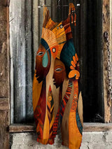 Women Abstract Print One-Piece Shorts