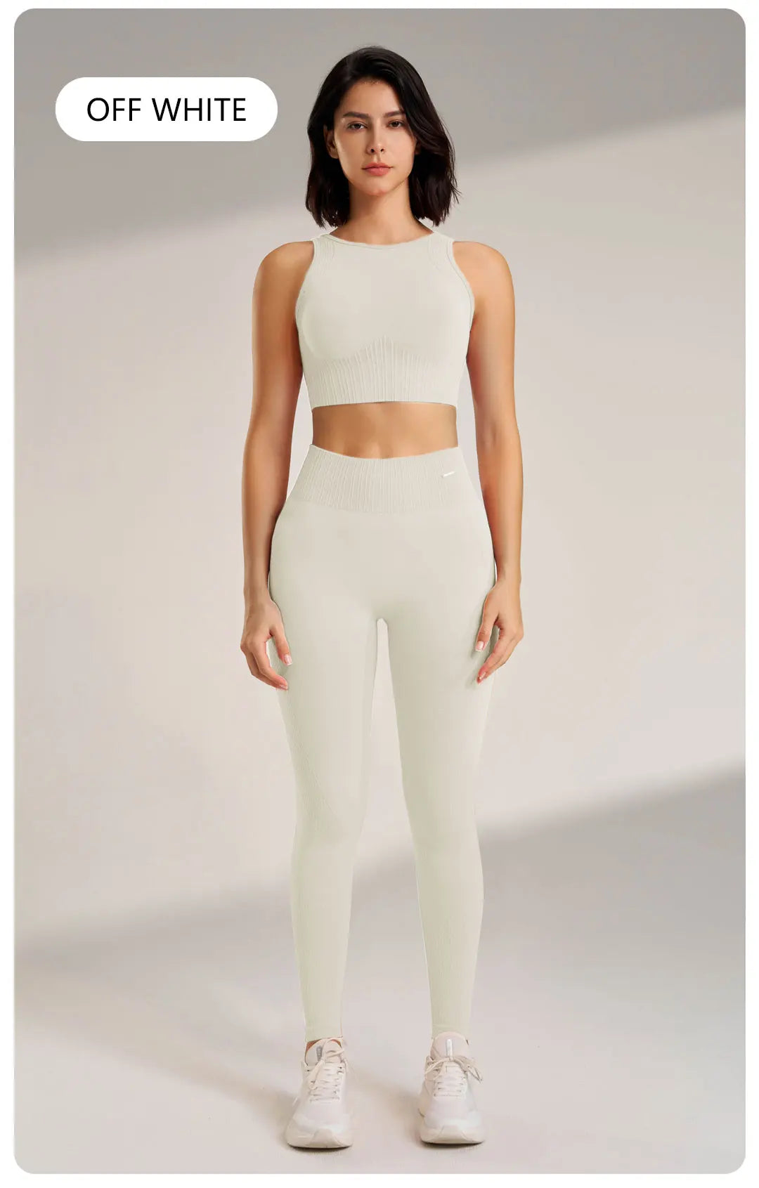 Women High Waist Leggings & Top Set