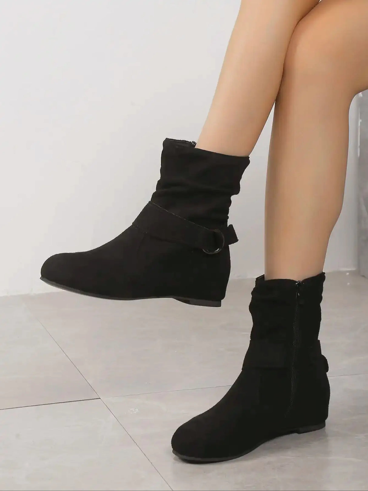 Women Ankle Boots Square Heel Trendy Boots