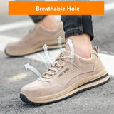 Women Safety Shoes Anti Puncture Work Sneakers