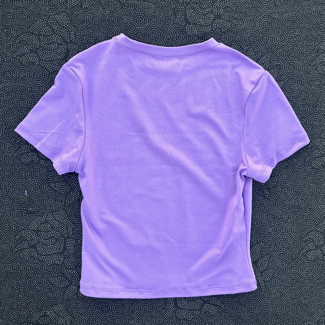 Women's Short Sleeve Yoga Crop Top – Soft Breathable Training Shirt