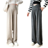 Wide-Leg Low-Waist Maternity Pants
