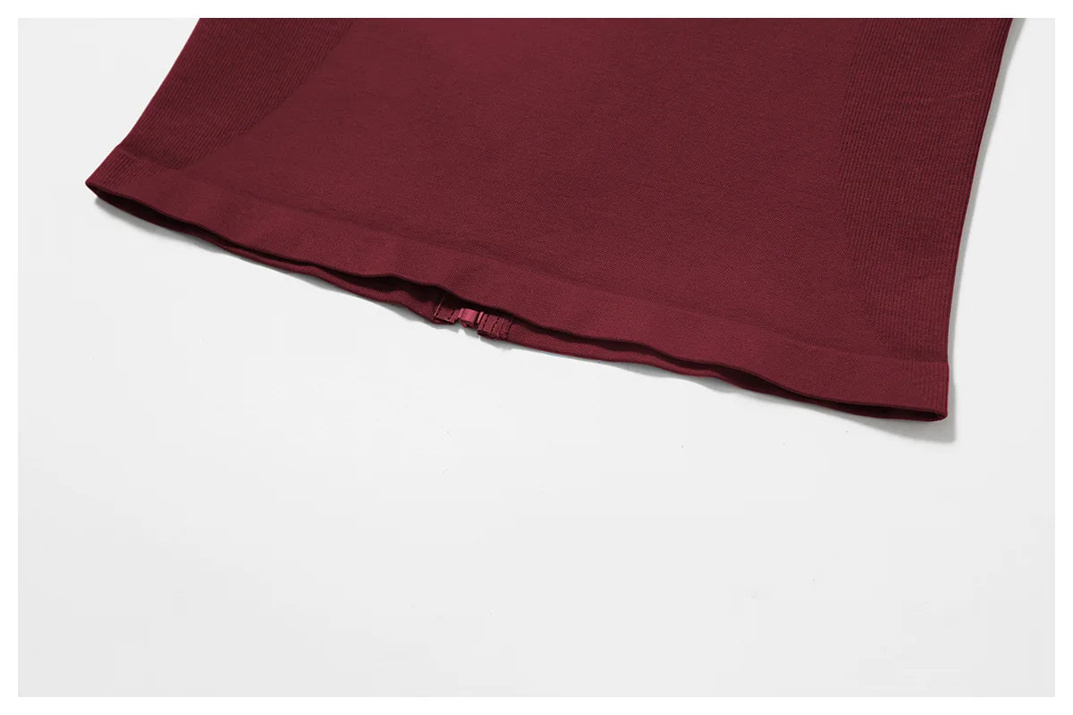 Seamless Women's Long Sleeve Yoga Jacket – Windproof Running Sports Top