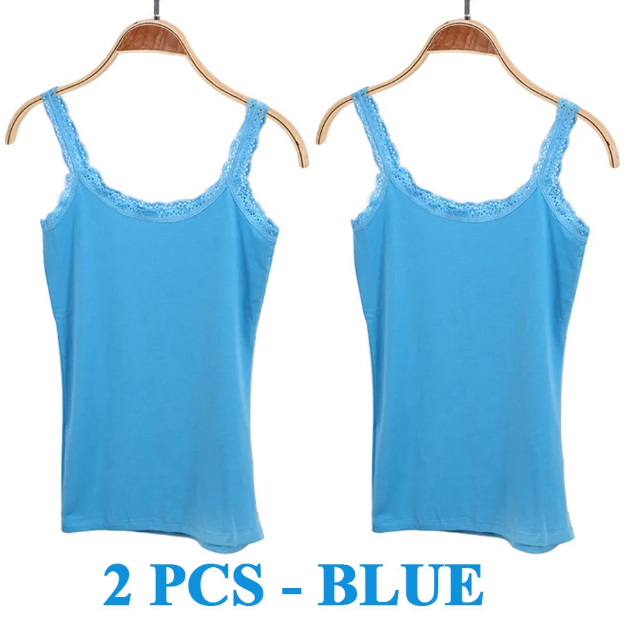 Women Cotton Lace Camisole