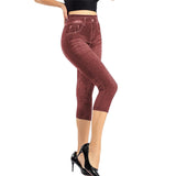 Women Knee-Length Capri Jeans