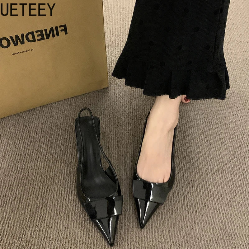 Pointed Toe Slingback Heels – Summer 2025