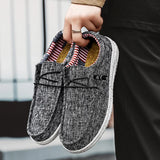 Men Casual Canvas Slip On Loafers