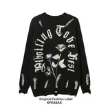 Unisex Hollow Hole Street Sweater
