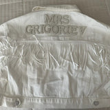 Personalised Pearl Denim Jacket for Bachelorette Party