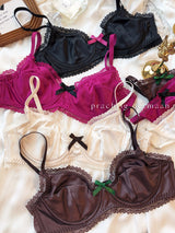 Women Ice Silk Push Up Set