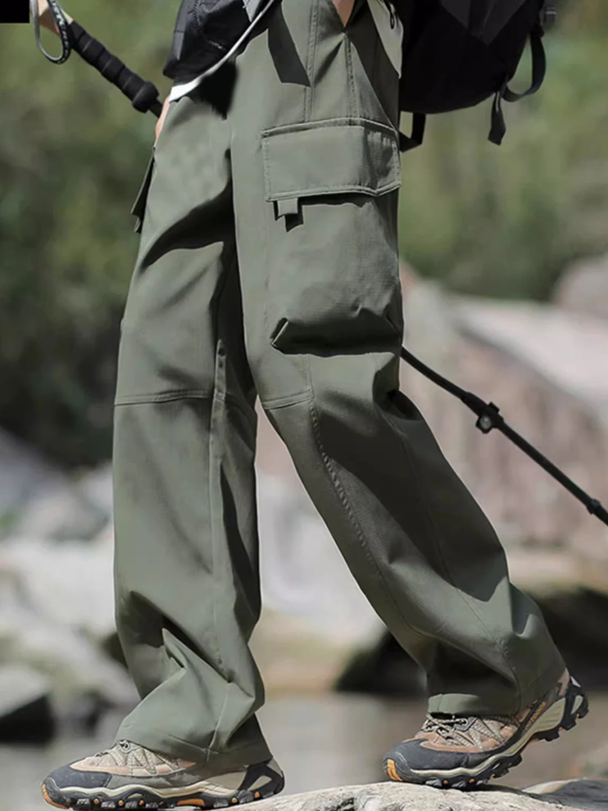 Men Black Baggy Denim Pants