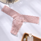 Women Rhinestone Thong Panties